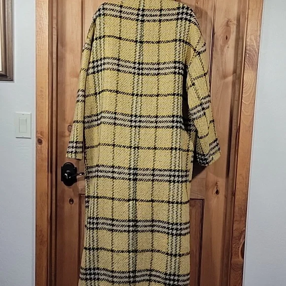 TOPSHOP Wool Blend Double Breasted Long Coat - Picture 8 of 16